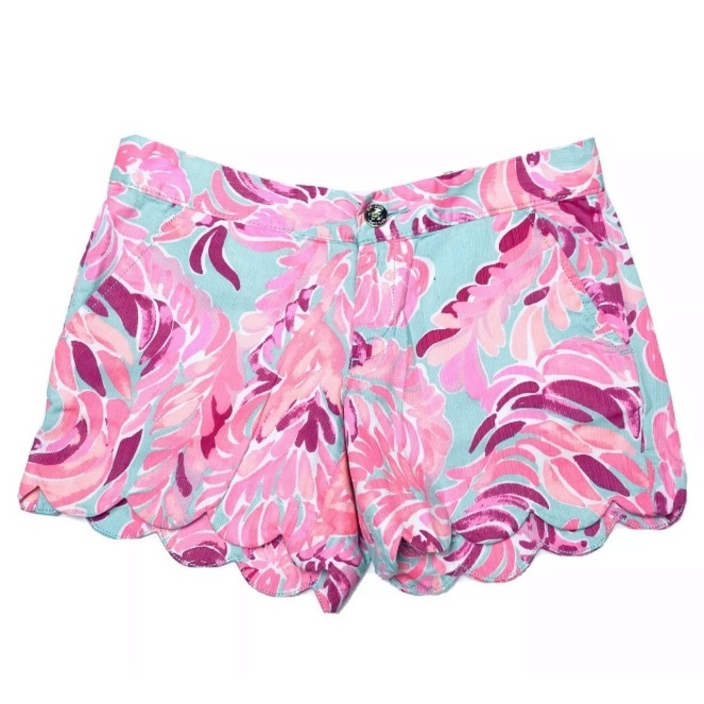 Lilly Pulitzer Scalloped Buttercup Shorts Sz 00